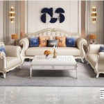 Sofa Da Tân Cổ Điển Nhập Khẩu TA-9820